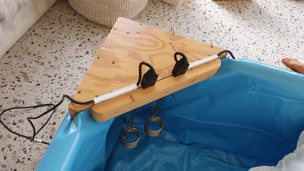 heat unit for wooden pool